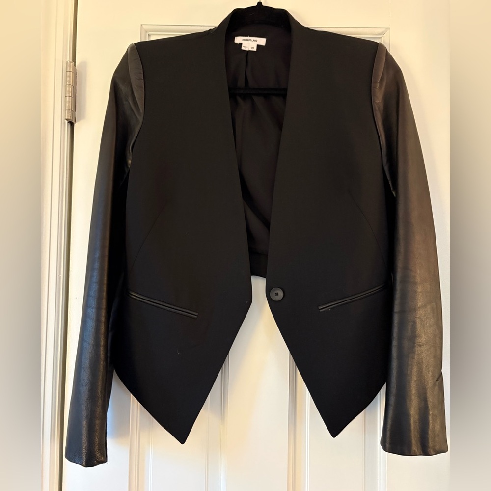 Helmut Lang Black Fabric Material